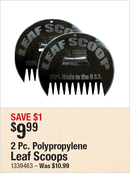 2 Pc. Polypropylene Leaf Scoops